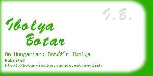 ibolya botar business card